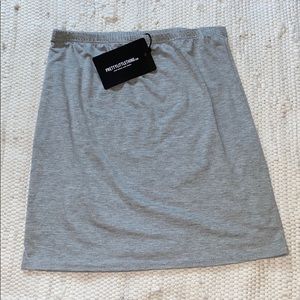 Gray Pencil Skirt